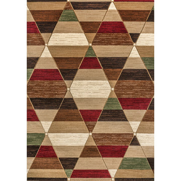 Kehoe Retro Diamonds Geometric Area Rug